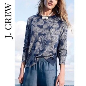 J. Crew Blue Linen Lightweight Sweater Size S